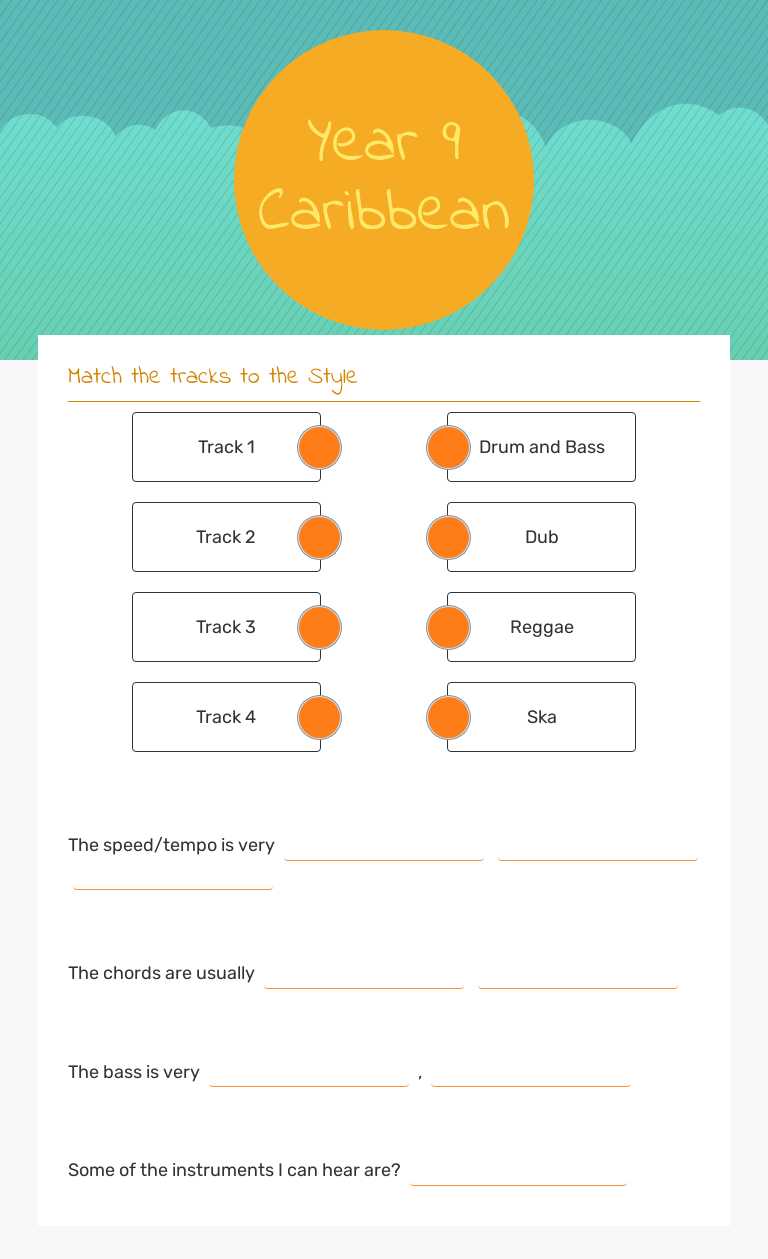 Year 9
Caribbean worksheet preview image