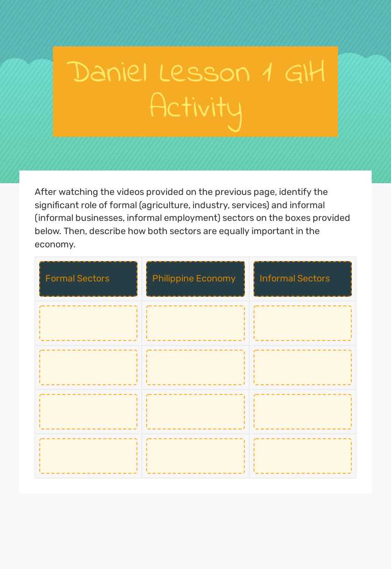 Daniel Lesson 1 GIH Activity worksheet preview image