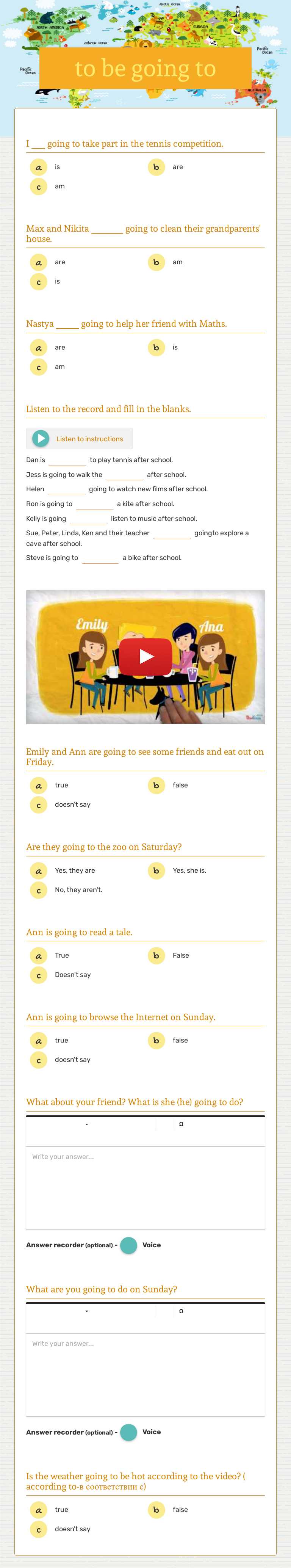 to be going to worksheet preview image