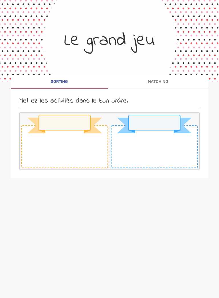 Le grand jeu worksheet preview image