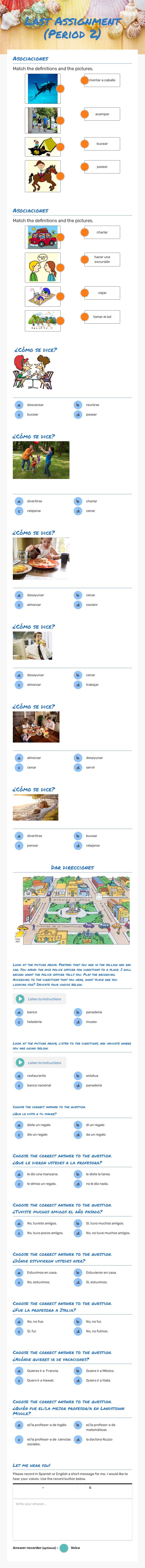 Last Assignment (Period 2) worksheet preview image