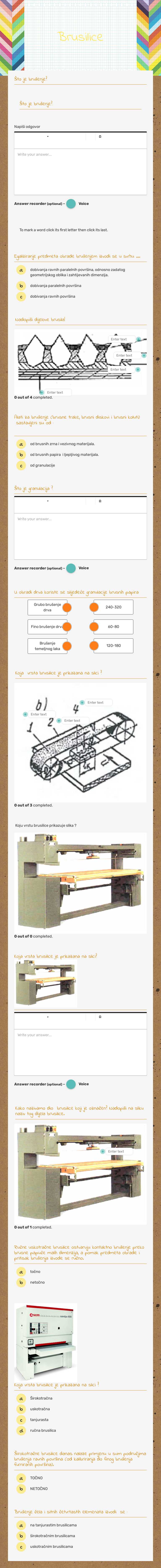 Brusilice worksheet preview image