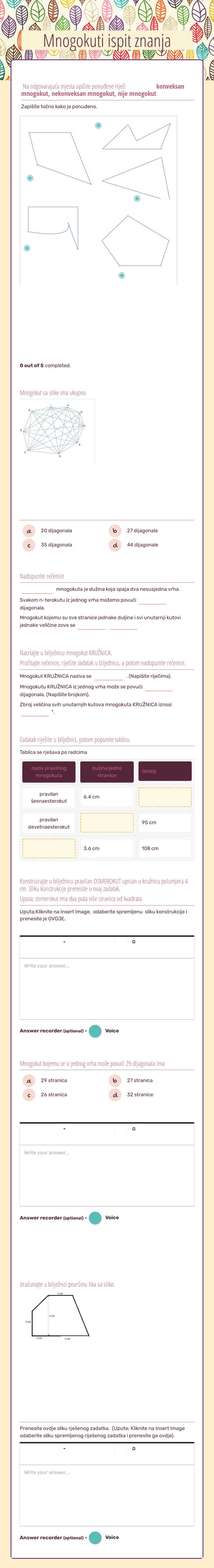 Mnogokuti Grade 7 worksheet preview