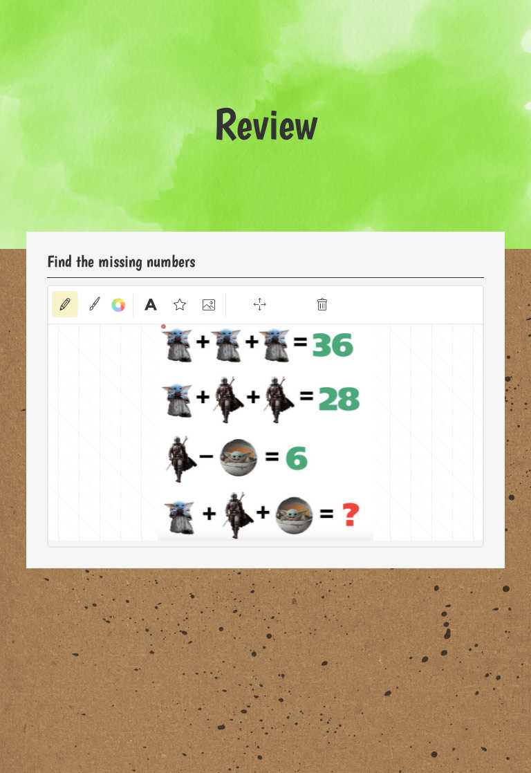 Review worksheet preview image