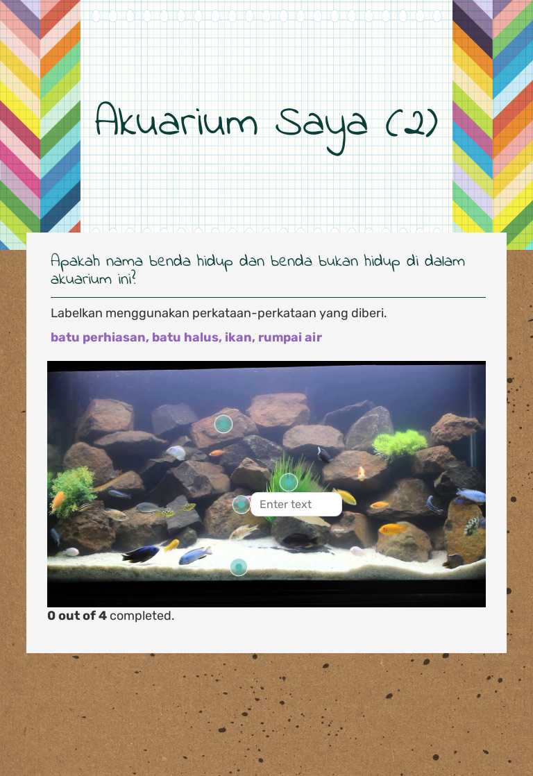 Akuarium Saya (2) worksheet preview image