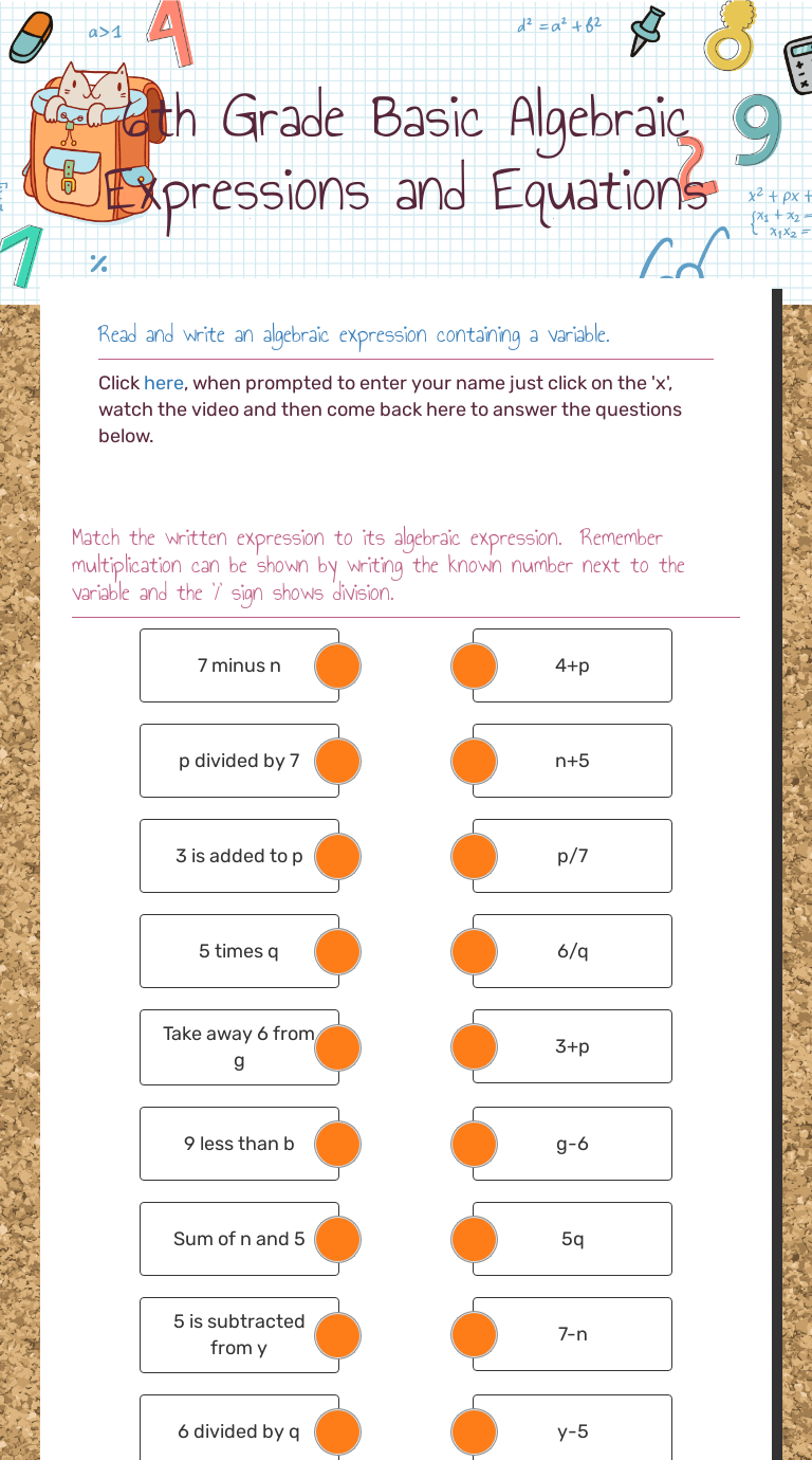 6th-grade-basic-algebraic-expressions-and-equations-interactive