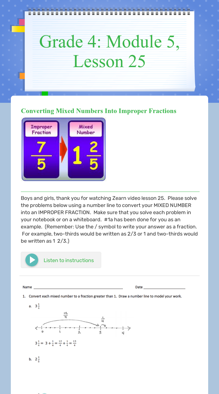module 5 lesson 1 grade 4