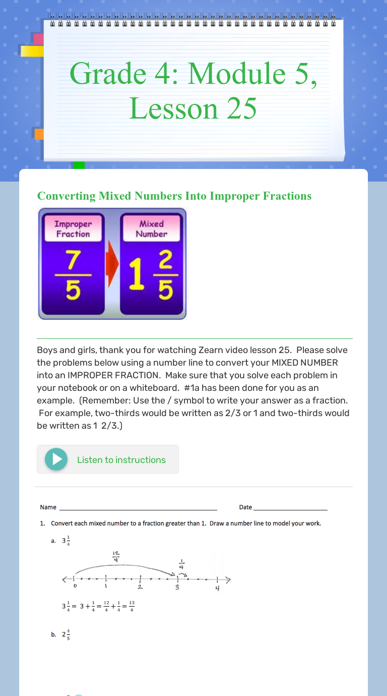 lesson 13 homework grade 4 module 5