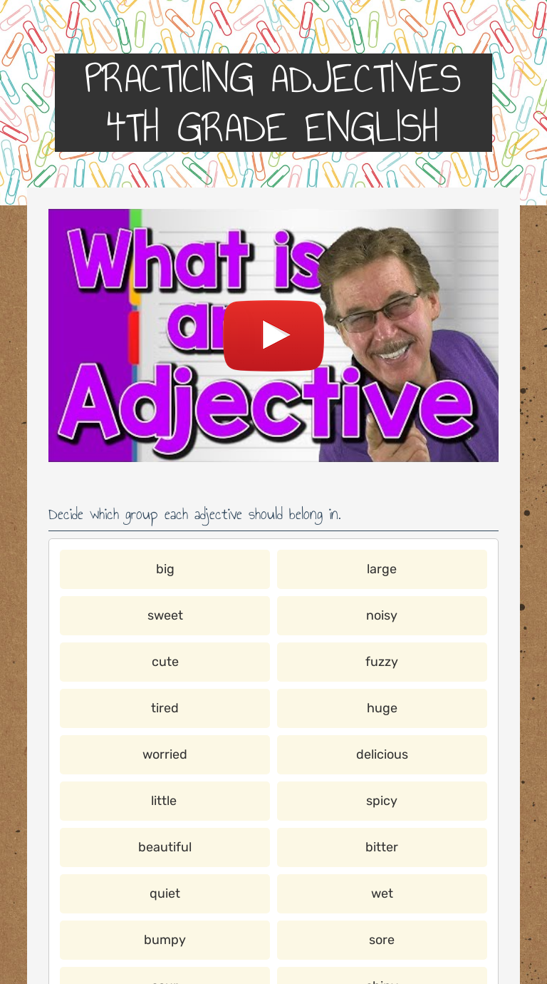 practicing-adjectives-4th-grade-english-interactive-worksheet-by-jennifer-zollman-wizer-me