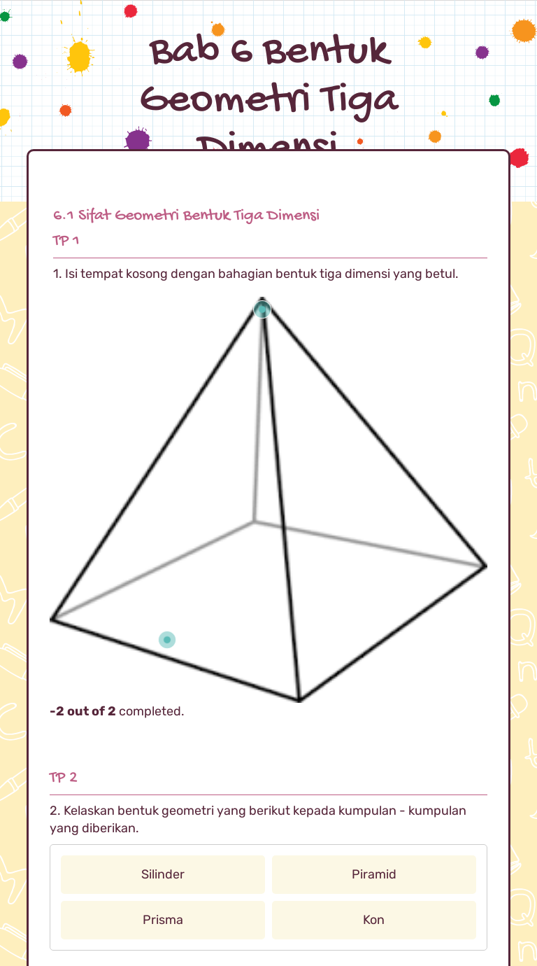 Bentuk geometri tiga dimensi