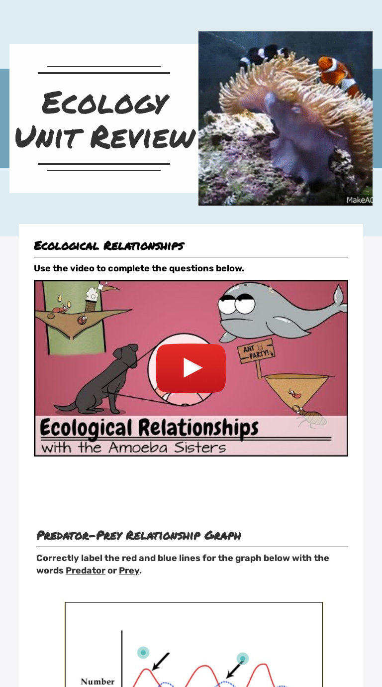 40 Ecology Review Worksheet 1 Answers - Worksheet Database