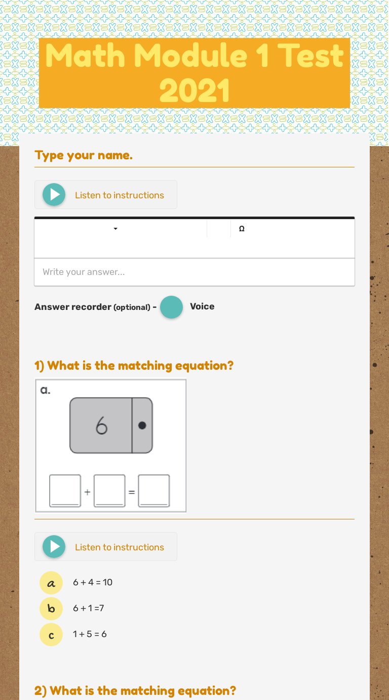 Module 1 Test 2022-23 worksheet preview image