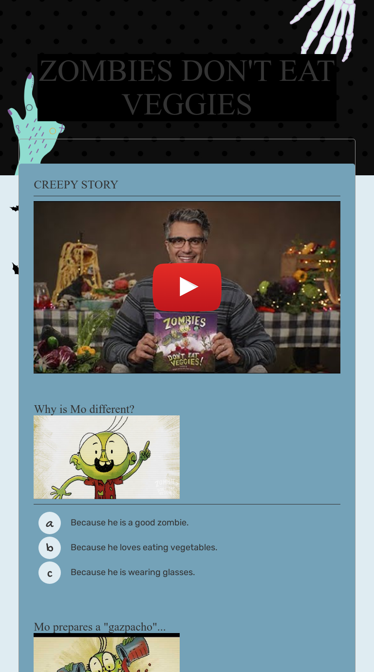 zombies don t eat veggies interactive worksheet by class class yes yes wizer me