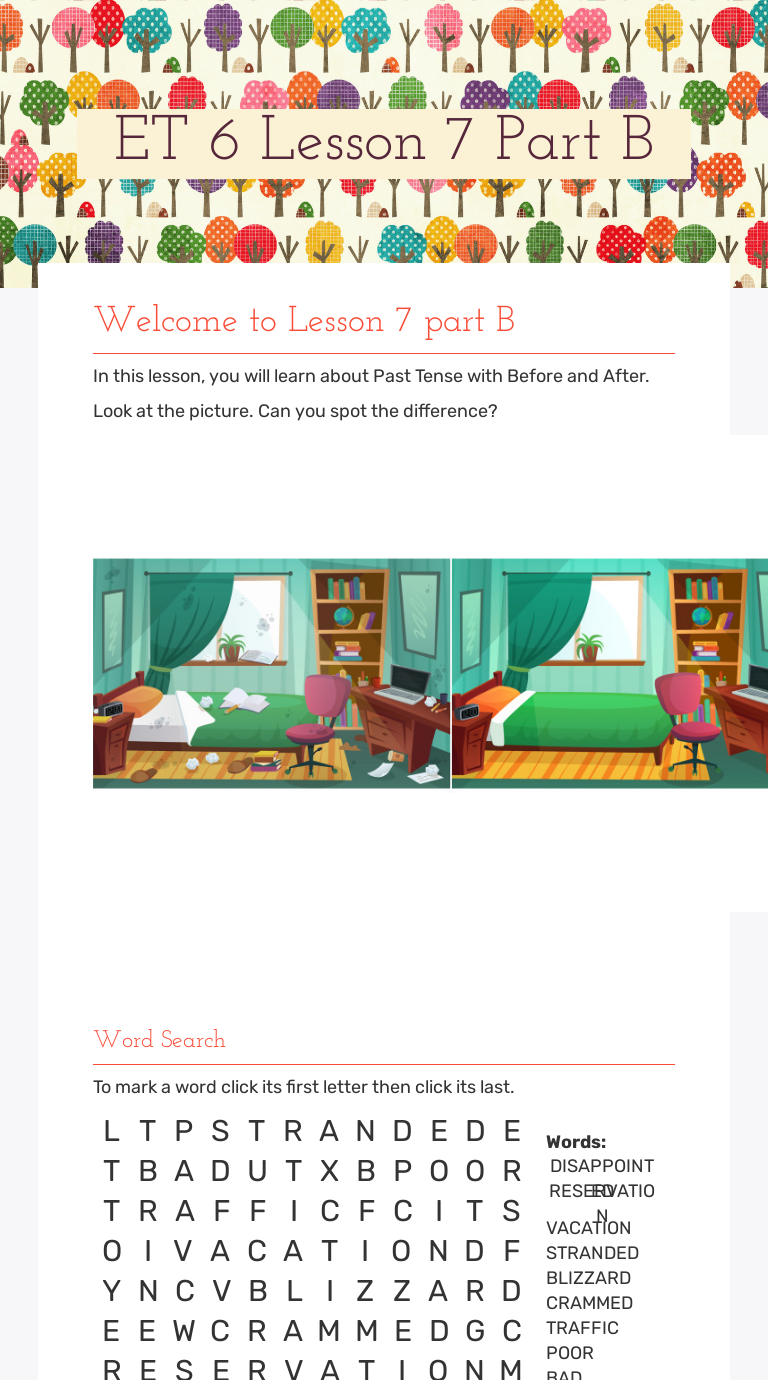 ET 6 Lesson 7 Part B Grade 7 worksheet preview