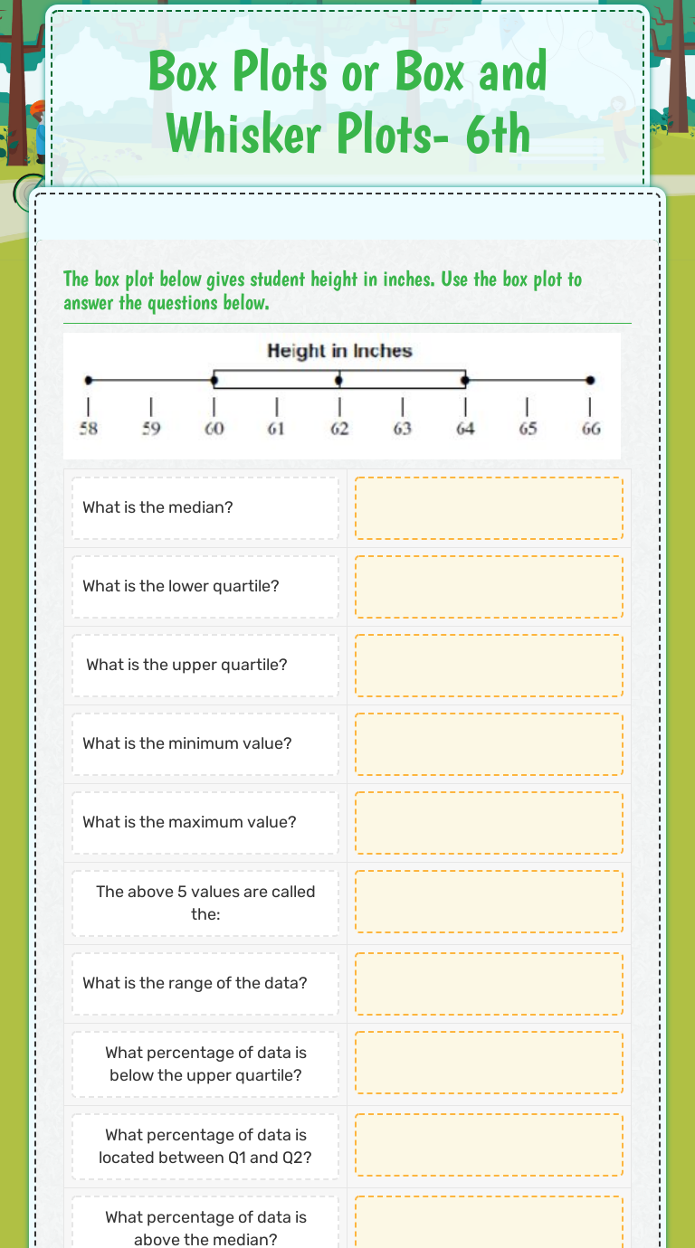 box-plots-or-box-and-whisker-plots-6th-interactive-worksheet-by-amy