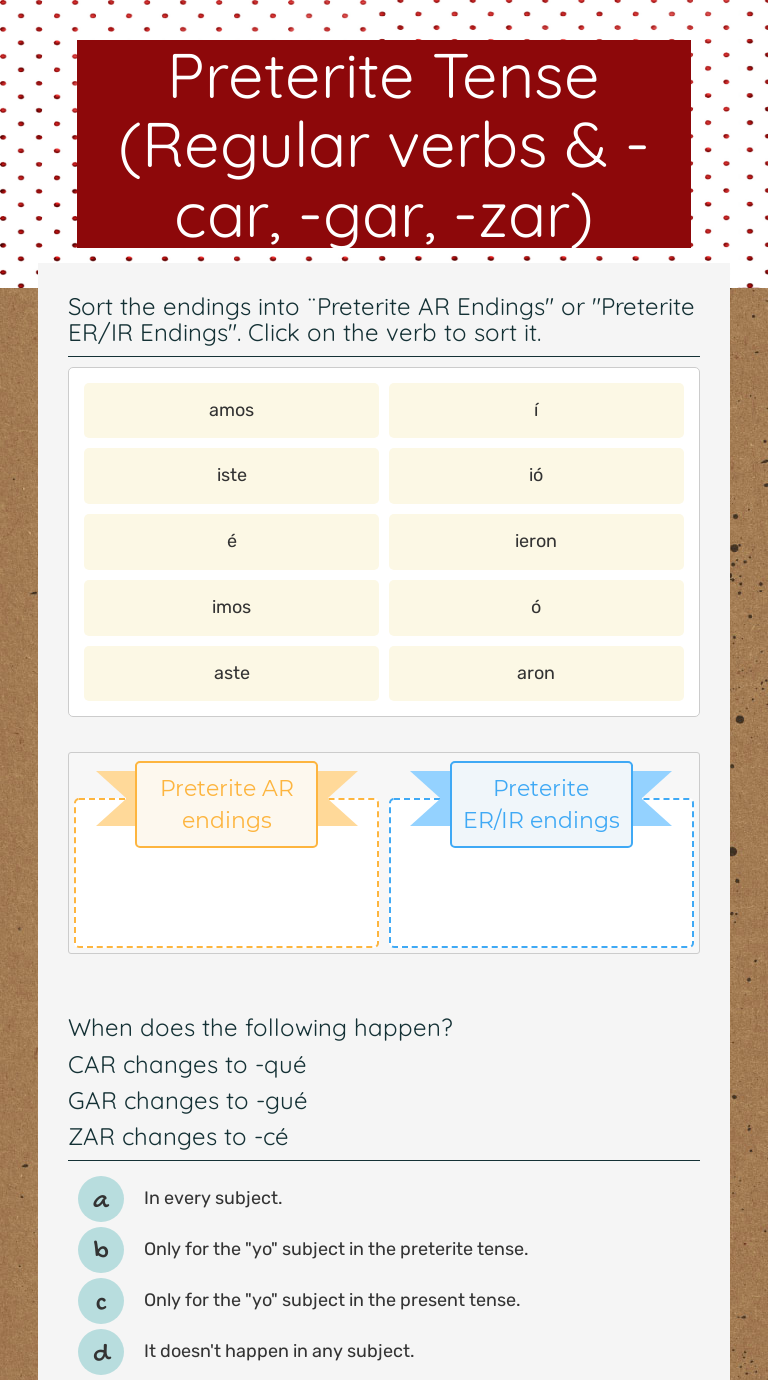 preterite-tense-regular-verbs-car-gar-zar-interactive