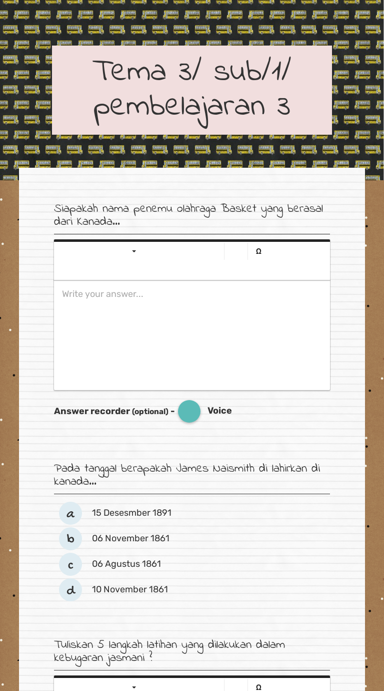 Tema 3/ sub/1/ pembelajaran 3 worksheet preview image