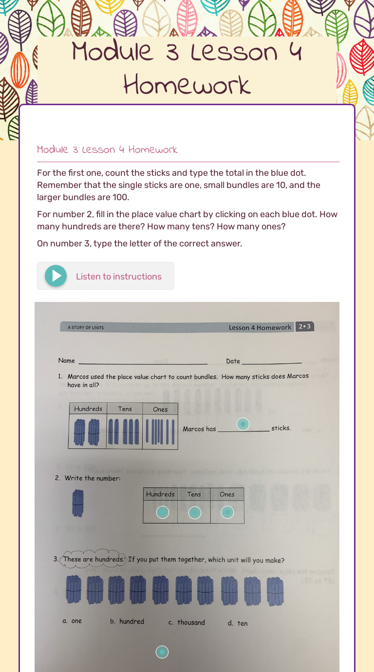 Lesson 9 homework 3.4 answer key image