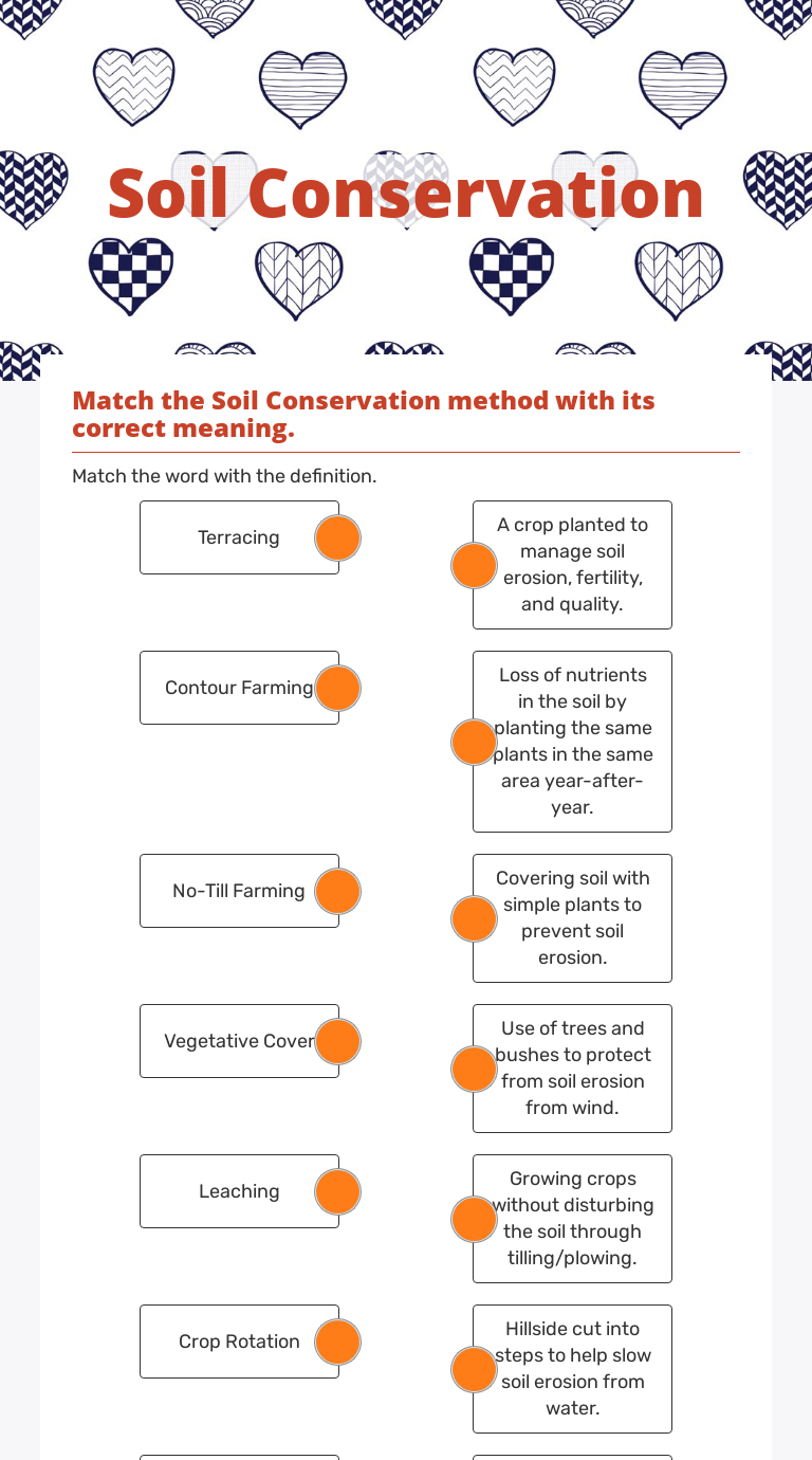 Soil Conservation Interactive Worksheet by Nicole McCain Wizer.me