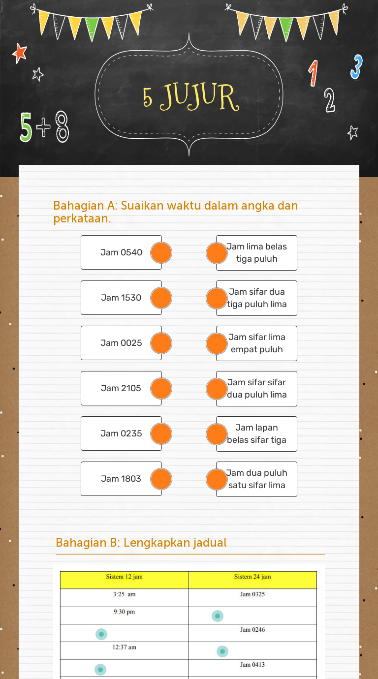 5 JUJUR worksheet preview image