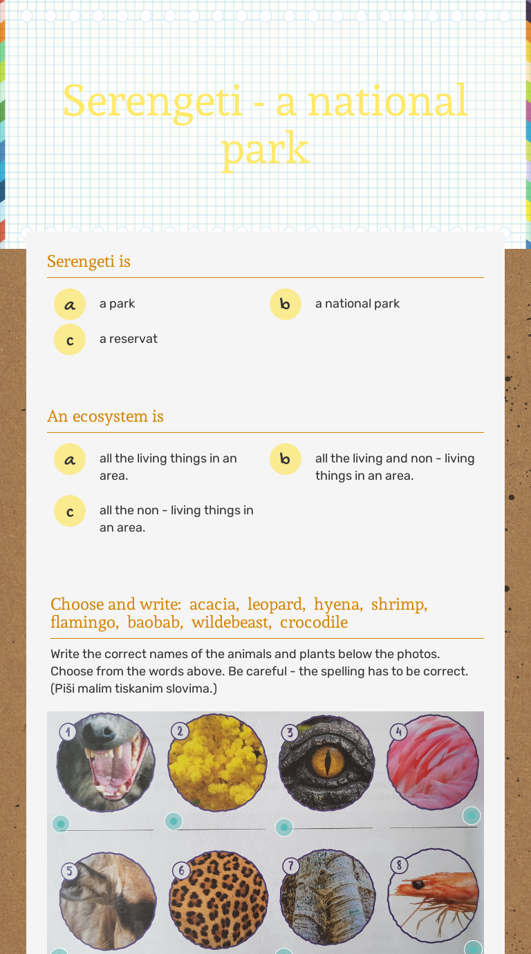 serengeti-a-national-park-interactive-worksheet-by-branka-nidari