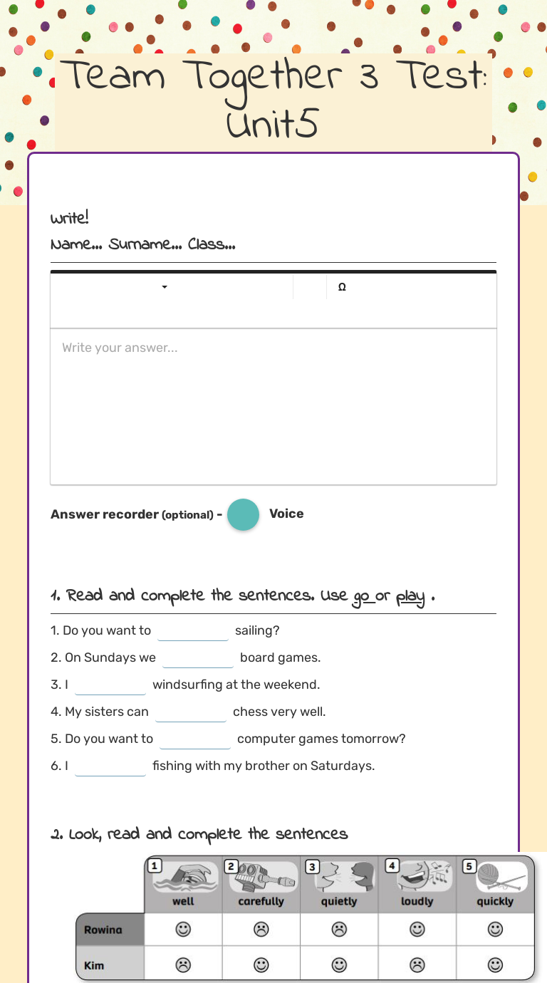 Examen ajedrez worksheet