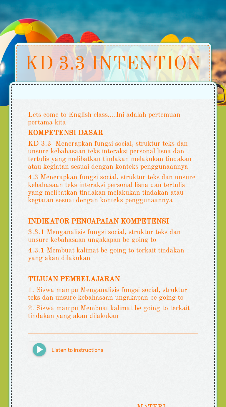 KD 3.3 INTENTION worksheet preview image