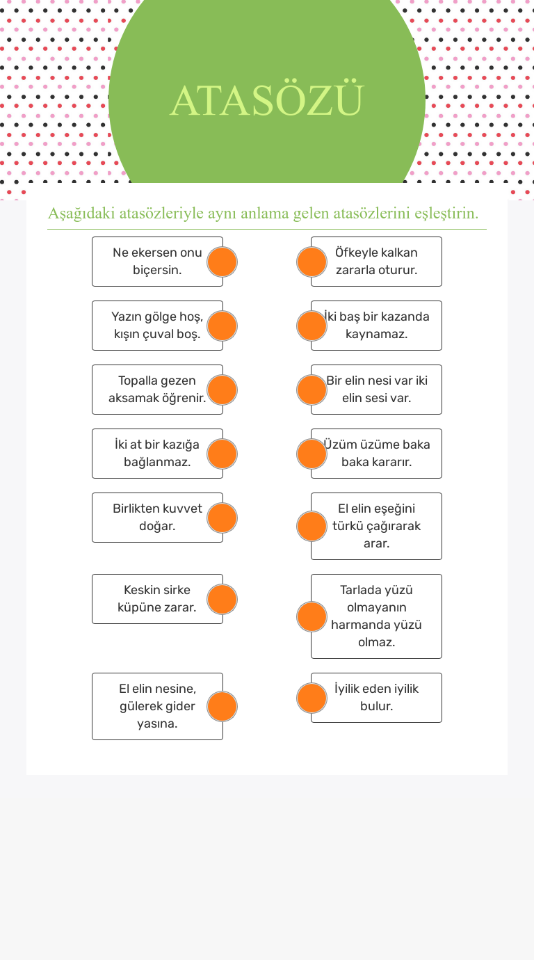 atasozu interactive worksheet by gulizar serenli wizer me