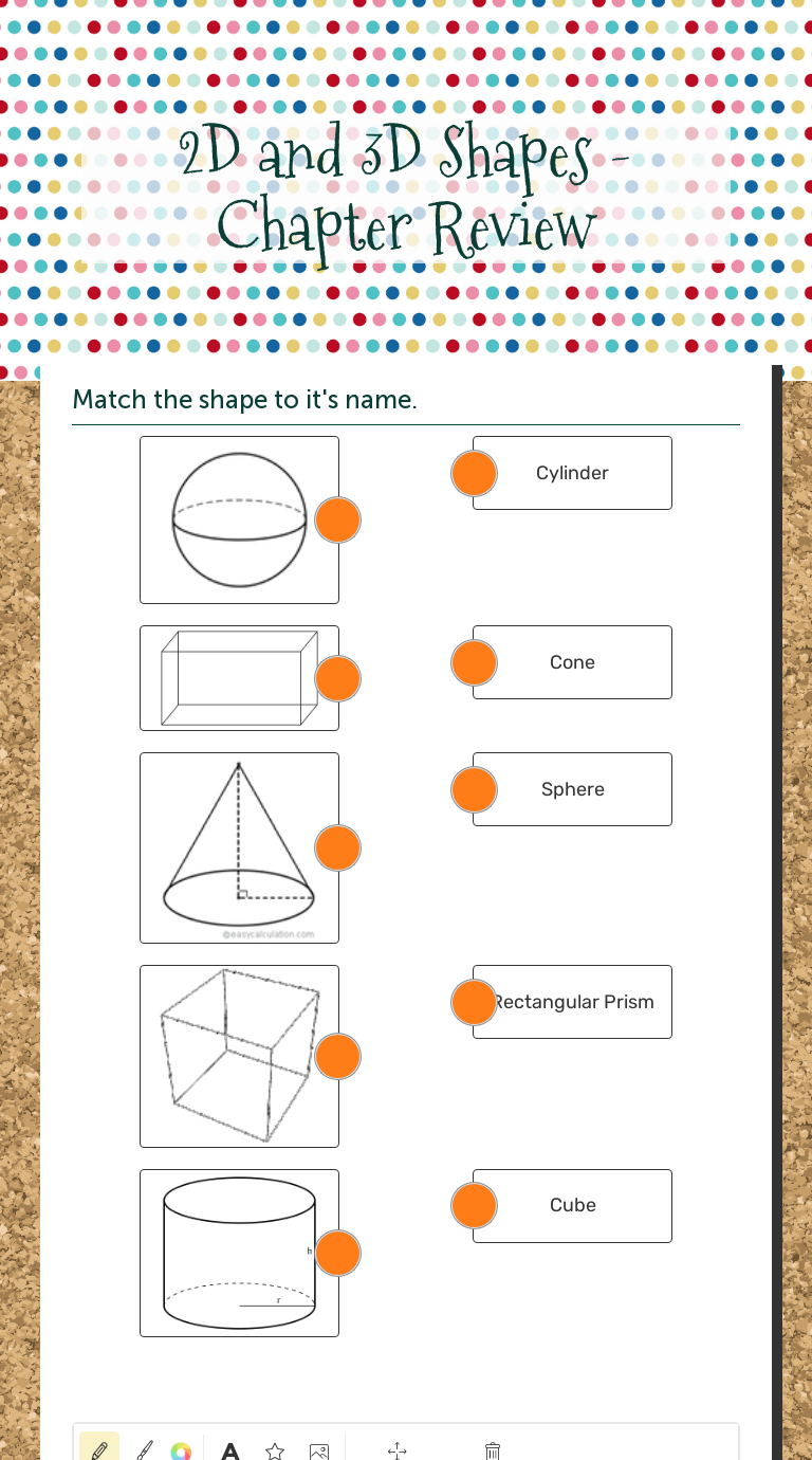 2D and 3D Shapes - Chapter Review | Interactive Worksheet by Ella ...