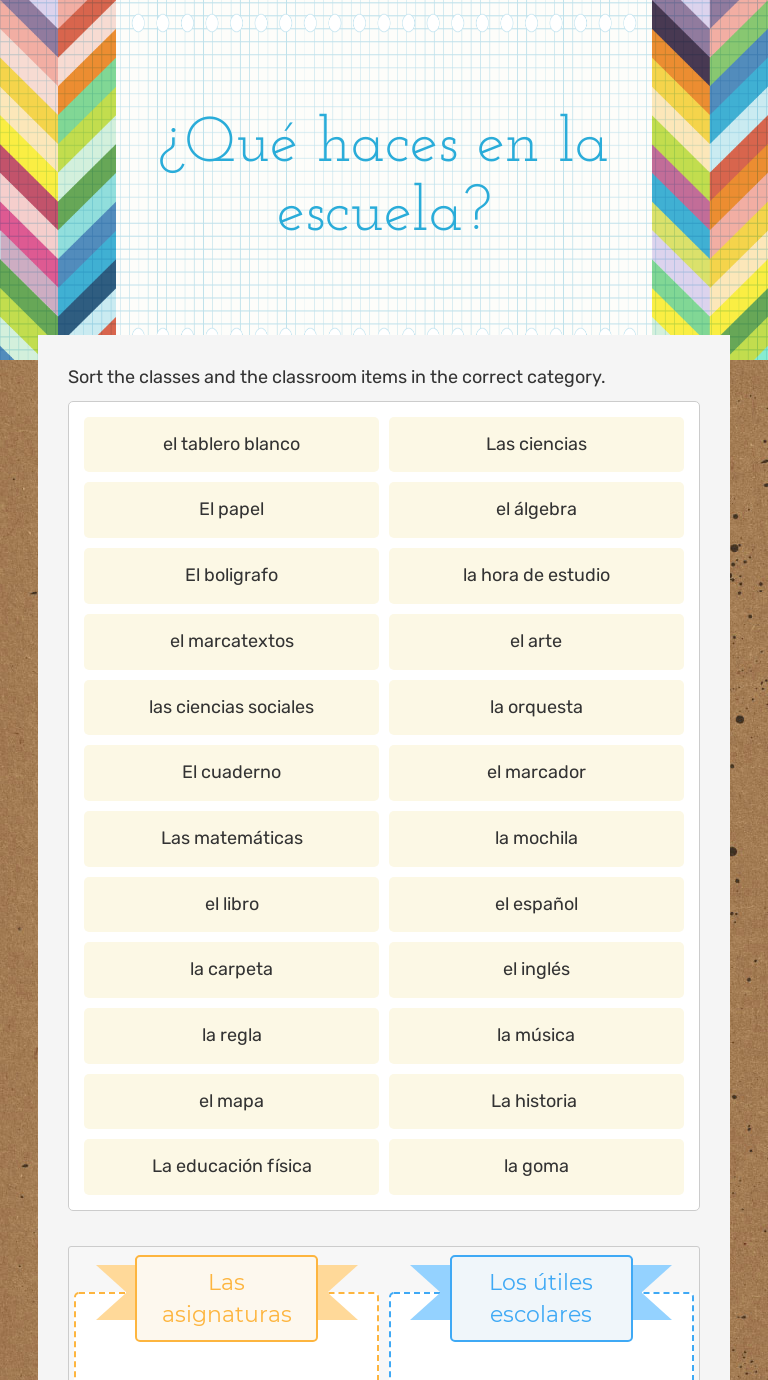 qu-haces-en-la-escuela-interactive-worksheet-by-jennifer-peters-wizer-me