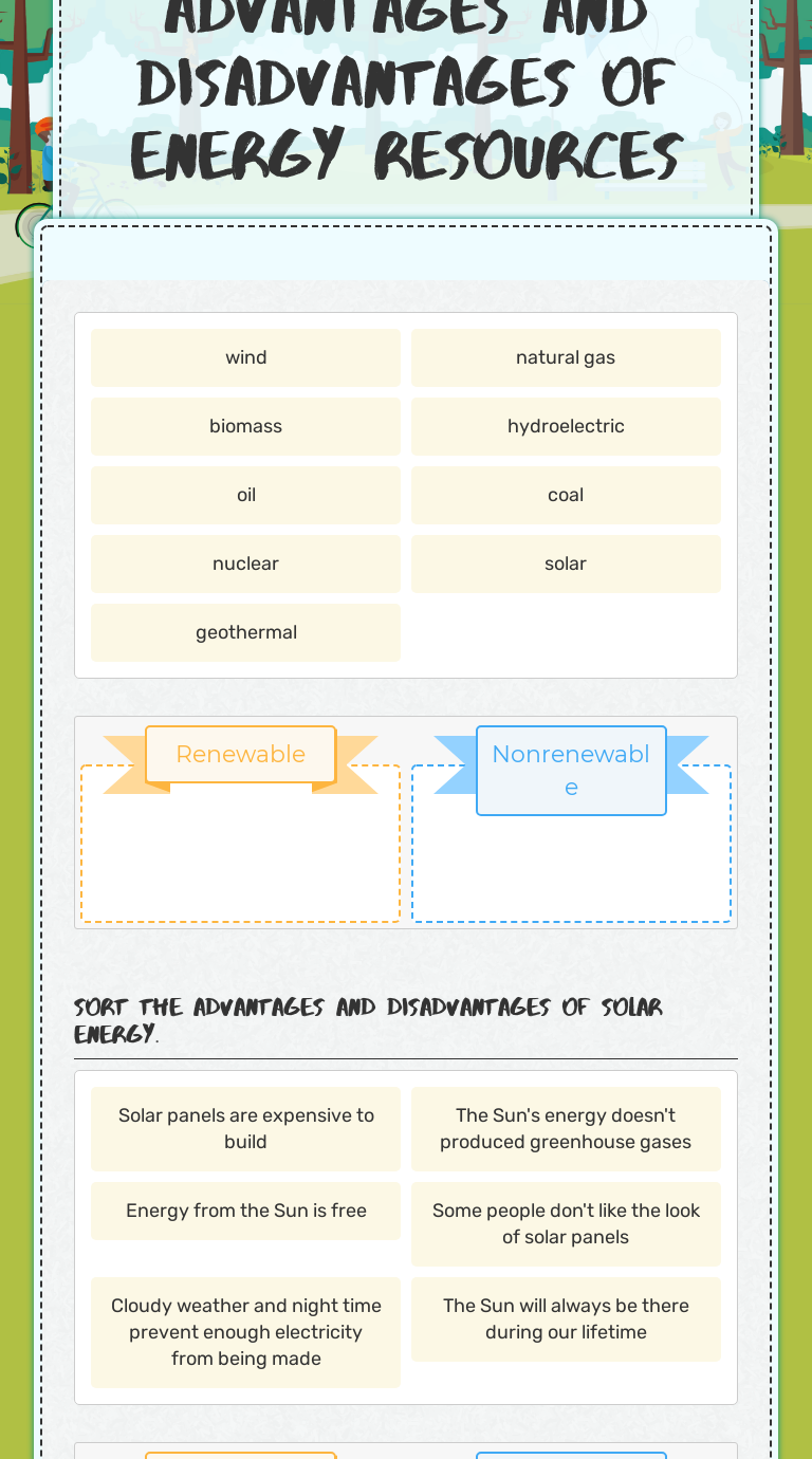 Advantages and Disadvantages of Energy Resources | Interactive ...