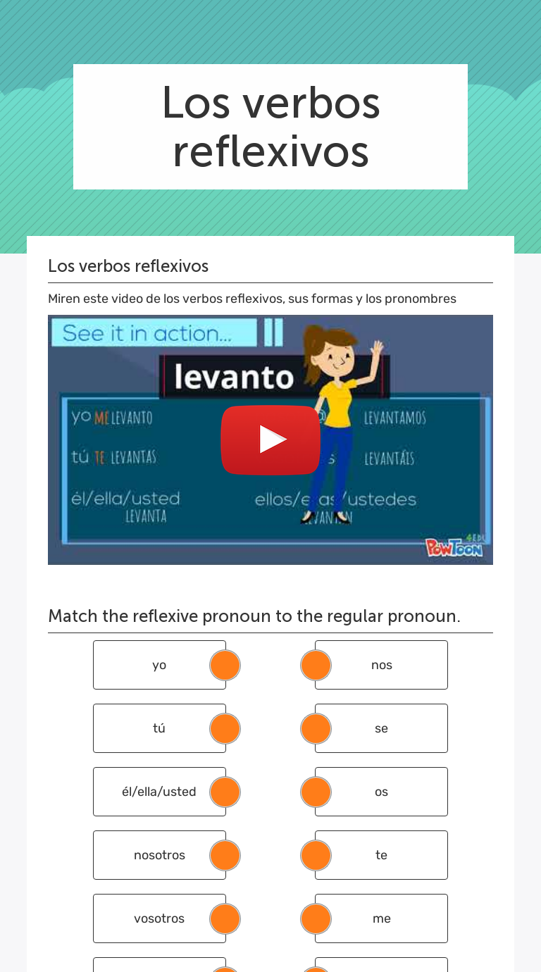 los-verbos-reflexivos-interactive-worksheet-by-jennifer-meitz-wizer-me