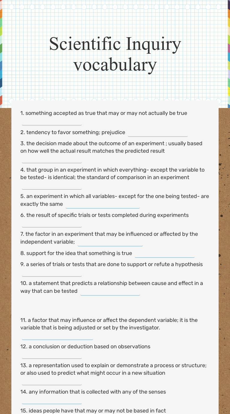 Interactive Worksheets | Wizer.me