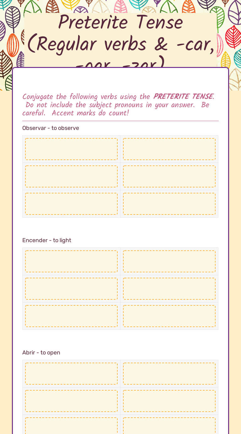 preterite-tense-regular-verbs-car-gar-zar-interactive-worksheet-by-erika-amador