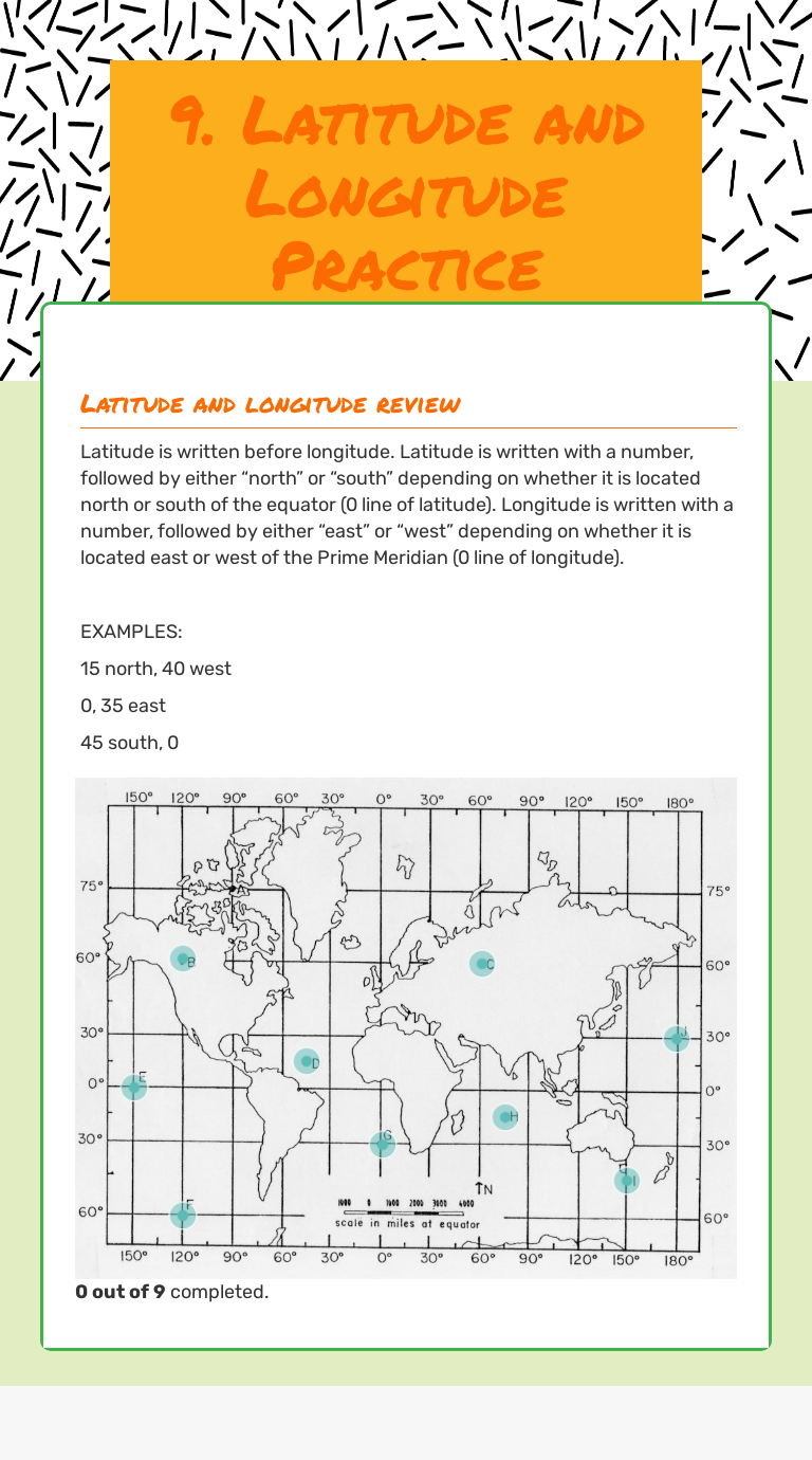 9 Latitude And Longitude Practice Interactive Worksheet By Ranita   WudrXzFWjPkE