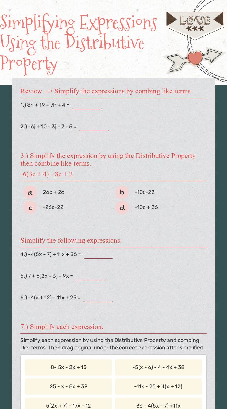 simplifying-expressions-using-the-distributive-property-interactive